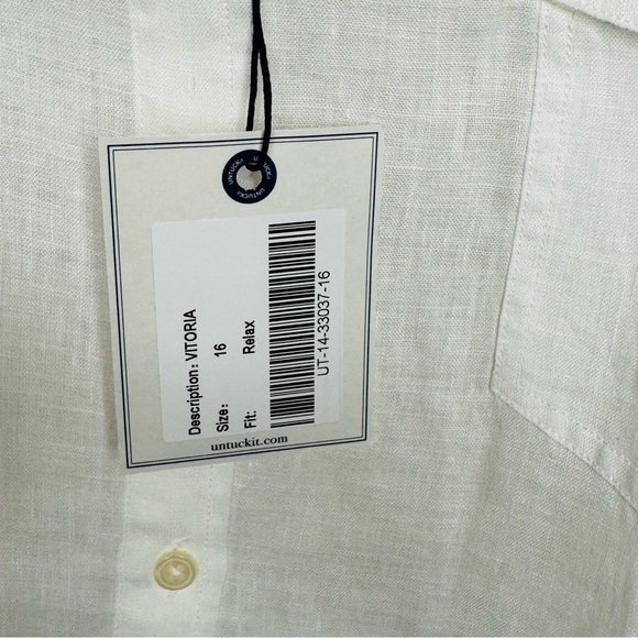 NWT UNTUCKit Vitoria Relaxed Fit Long Sleeve Button Shirt Blouse Size 16 Plus - Picture 6 of 10